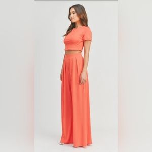 Crop Shirt an flowy pants set